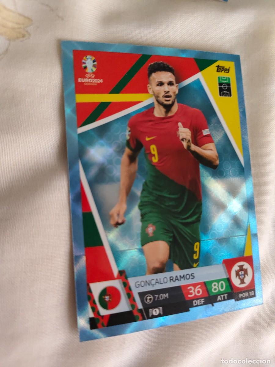 Cromos de F&uacute;tbol: POR 18 POR18 EURO 2024 TOPPS GON&Ccedil;ALO RAMOS PORTUGAL PARALELA CRYSTAL MATCH ATTAX 24 EUROCOPA