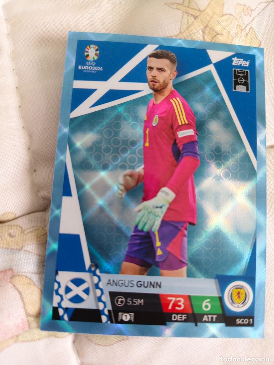 Cromos de F&uacute;tbol: SCO 1 SCO1 EURO 2024 TOPPS ANGUS GUNN ESCOCIA PARALELA CRYSTAL MATCH ATTAX 24 EUROCOPA