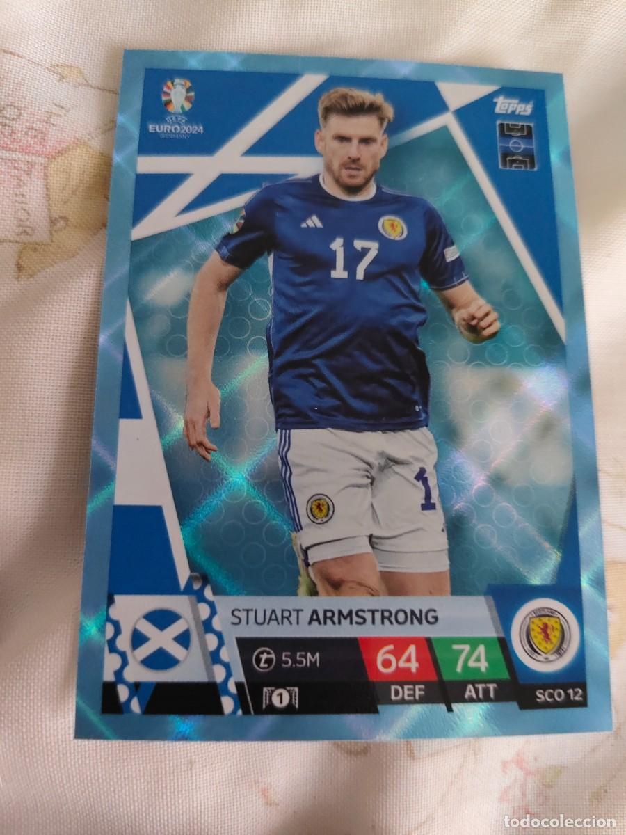 Cromos de F&uacute;tbol: SCO 12 SCO12 EURO 2024 TOPPS STUART ARMSTRONG ESCOCIA PARALELA CRYSTAL MATCH ATTAX 24 EUROCOPA