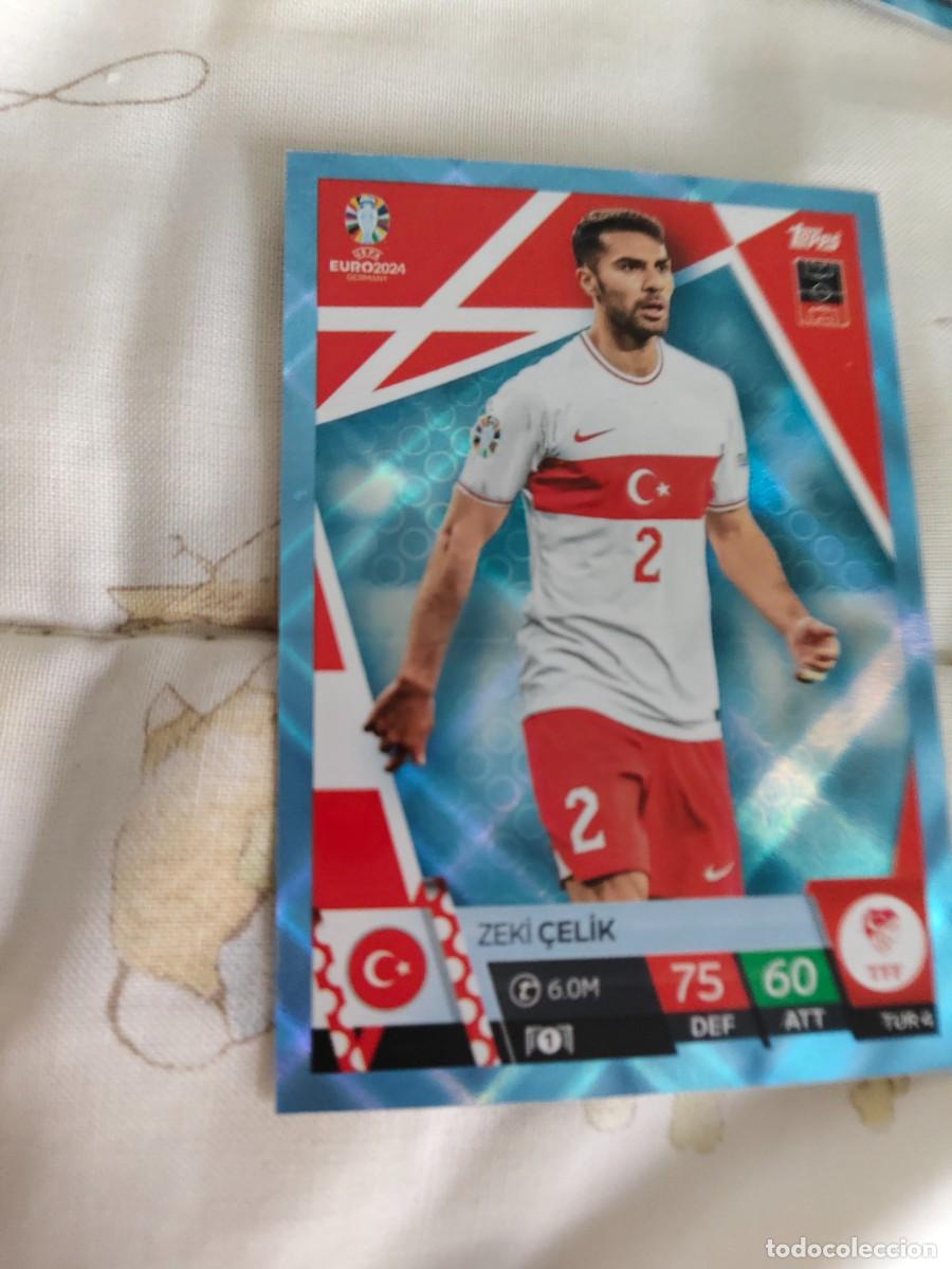 Cromos de F&uacute;tbol: TUR 4 TUR4 EURO 2024 TOPPS ZEKI &Ccedil;ELIK TURQU&Iacute;A PARALELA CRYSTAL MATCH ATTAX 24 EUROCOPA