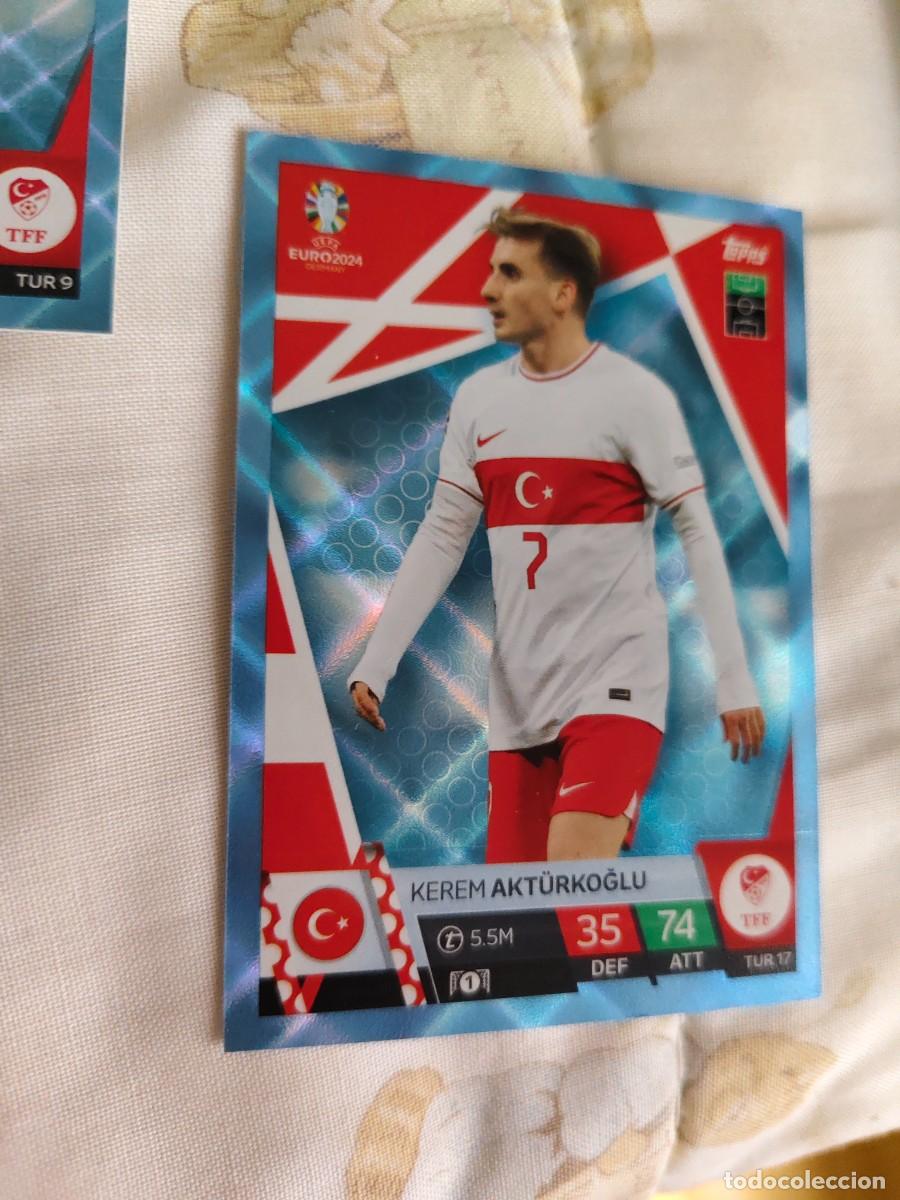 Cromos de F&uacute;tbol: TUR 17 TUR17 EURO 2024 TOPPS KEREM AKT&Uuml;RKOĞLU TURQU&Iacute;A PARALELA CRYSTAL MATCH ATTAX 24 EUROCOPA