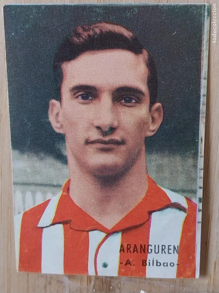 Cromos de F&uacute;tbol: ARANGUREN ATHLETIC BILBA O LIGA 1966 66 67 ED FHER CROMO SIN PEGAR NUNCA ORIGINAL