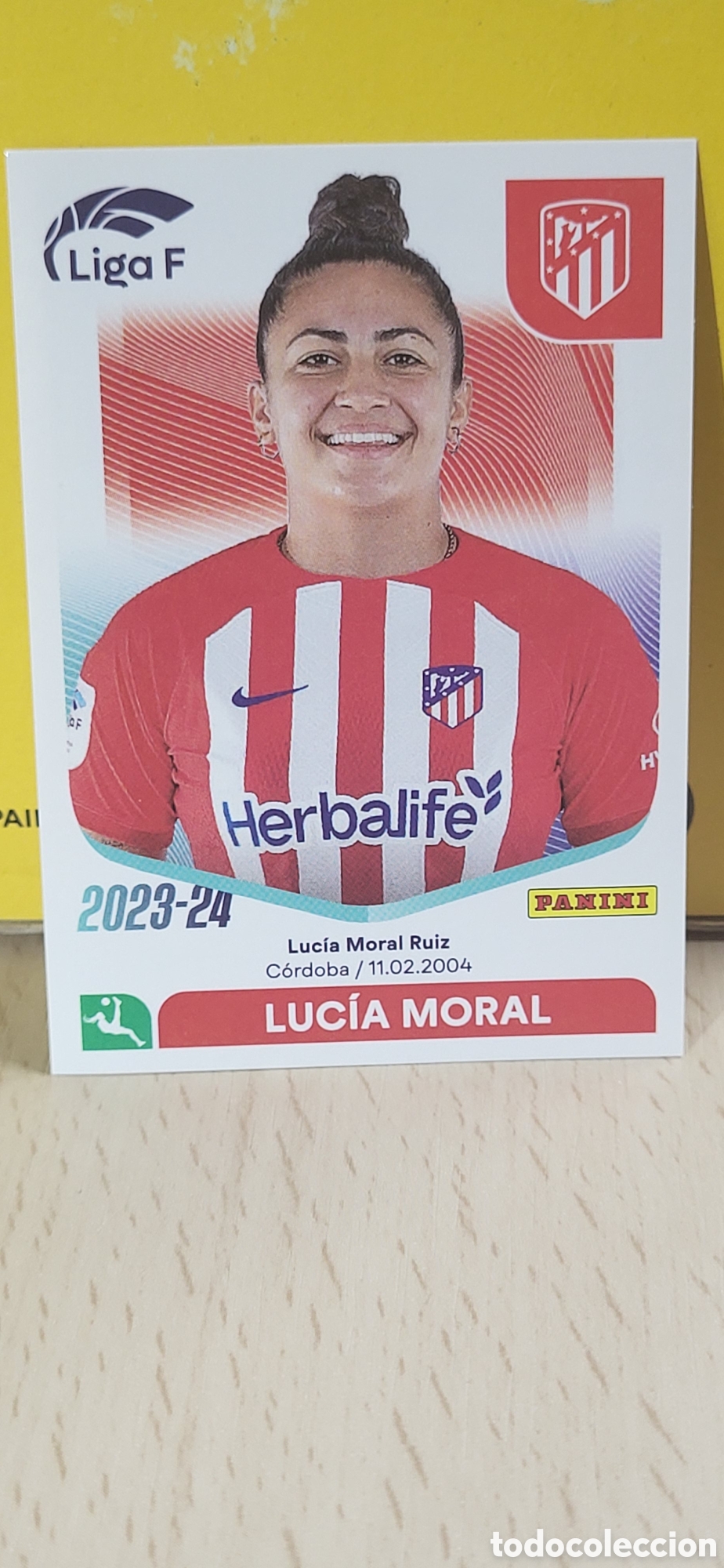 Cromos de f&uacute;tbol: LUCIA MORAL ATLETICO DE MADRID N&ordm; 40 LIGA F 2023 2024 23 24 PANINI