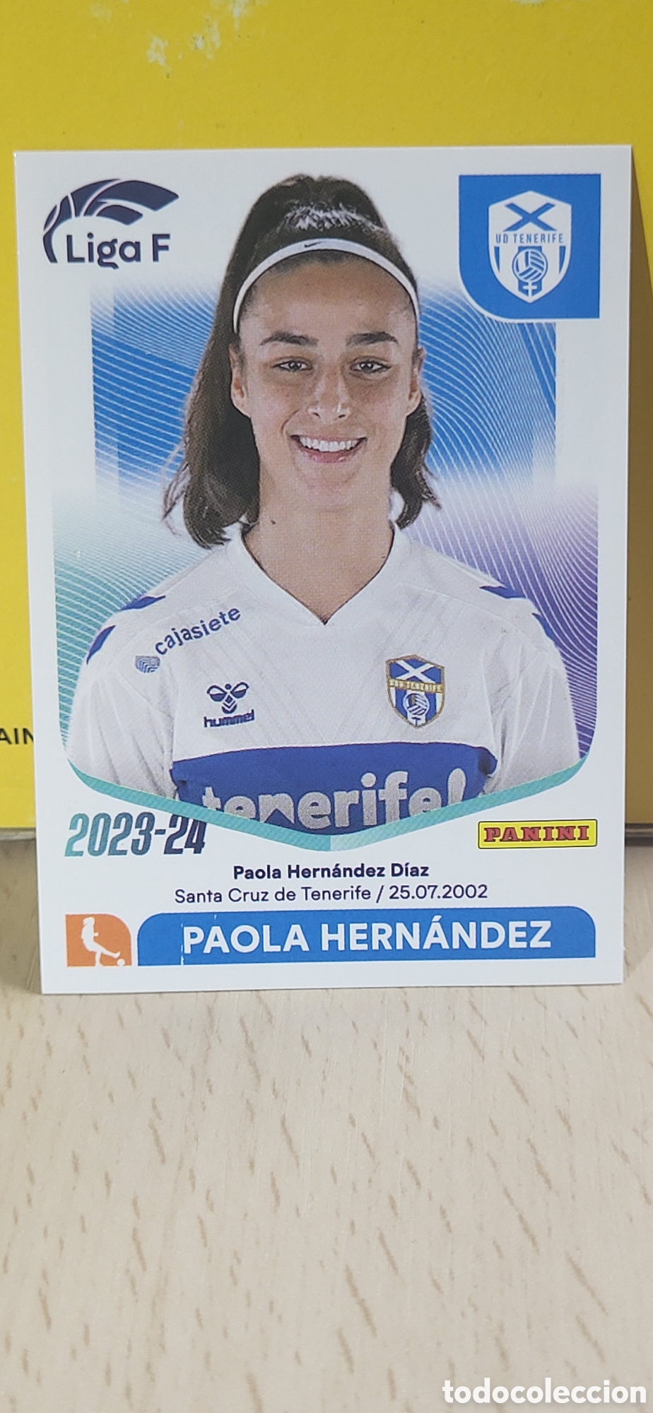 Cromos de f&uacute;tbol: PAOLA HERNANDEZ TENERIFE N&ordm; 94 LIGA F 2023 2024 23 24 PANINI