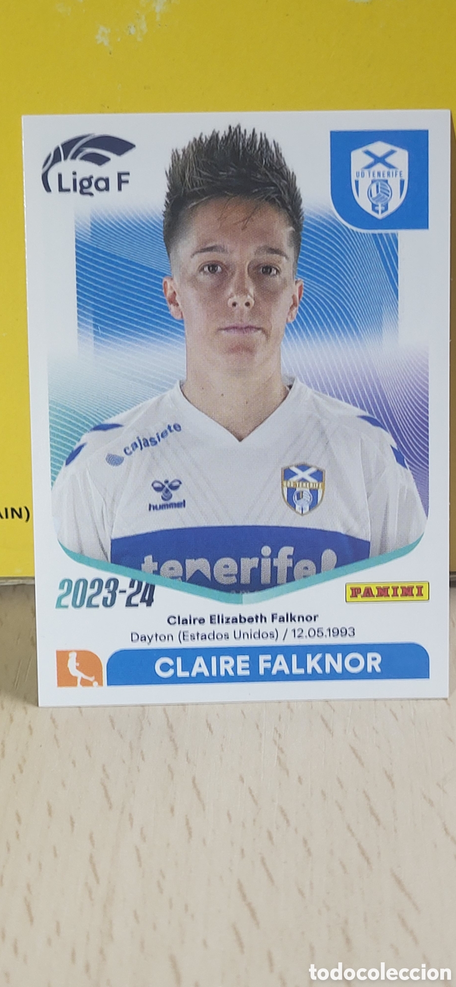 Cromos de f&uacute;tbol: CLAIRE FALKNOR TENERIFE N&ordm; 95 LIGA F 2023 2024 23 24 PANINI