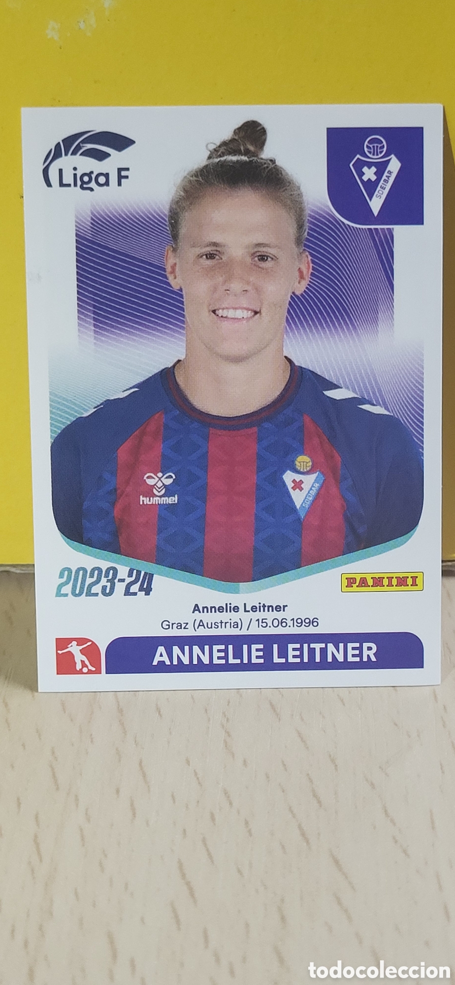 Cromos de Futebol: ANNELIE LEITNER EIBAR N&ordm; 106 LIGA F 2023 2024 23 24 PANINI