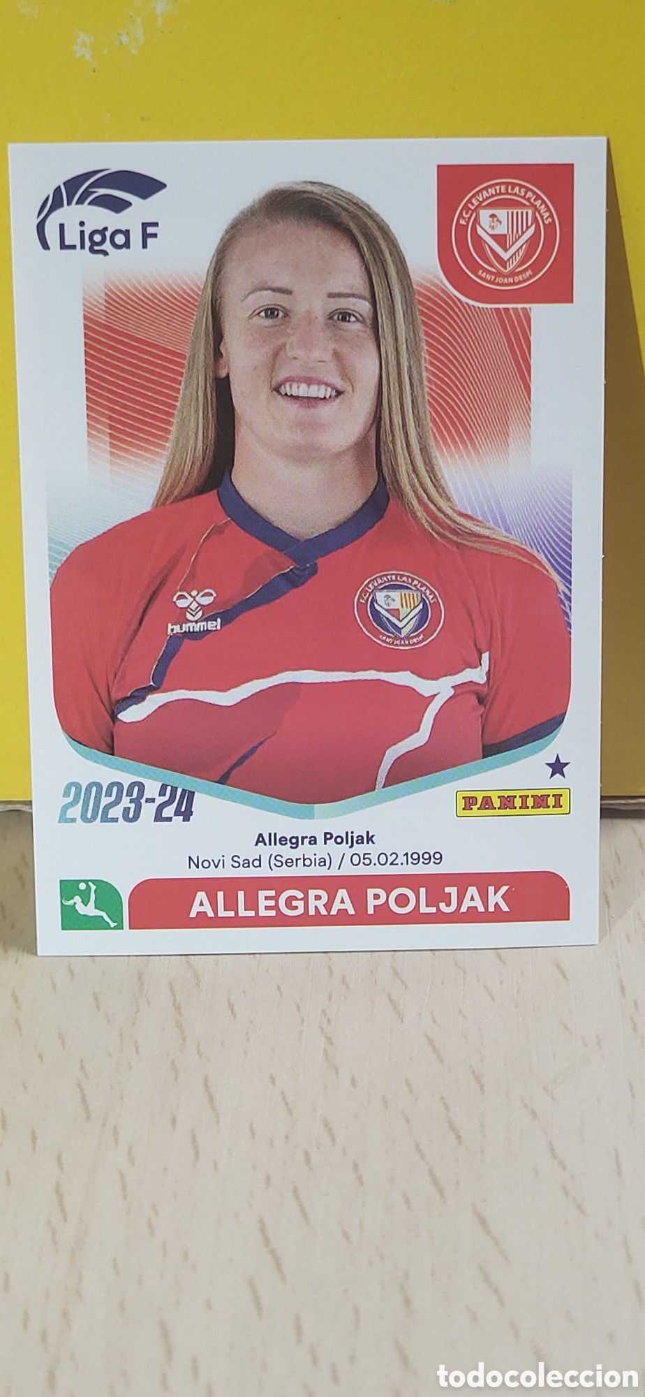 Cartes &agrave; collectionner de Football: ALLEGRA POLJAK LEVANTE LAS PLANAS N&ordm; 158 LIGA F 2023 2024 23 24 PANINI