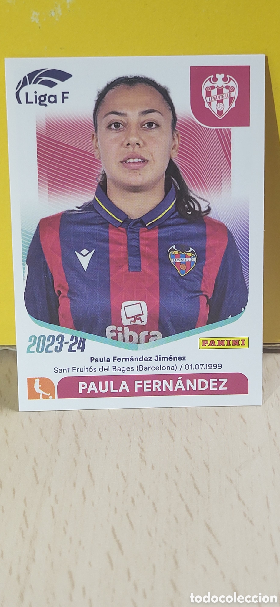 Figurine di Calcio: PAULA FERNANDEZ LEVANTE N&ordm; 172 LIGA F 2023 2024 23 24 PANINI