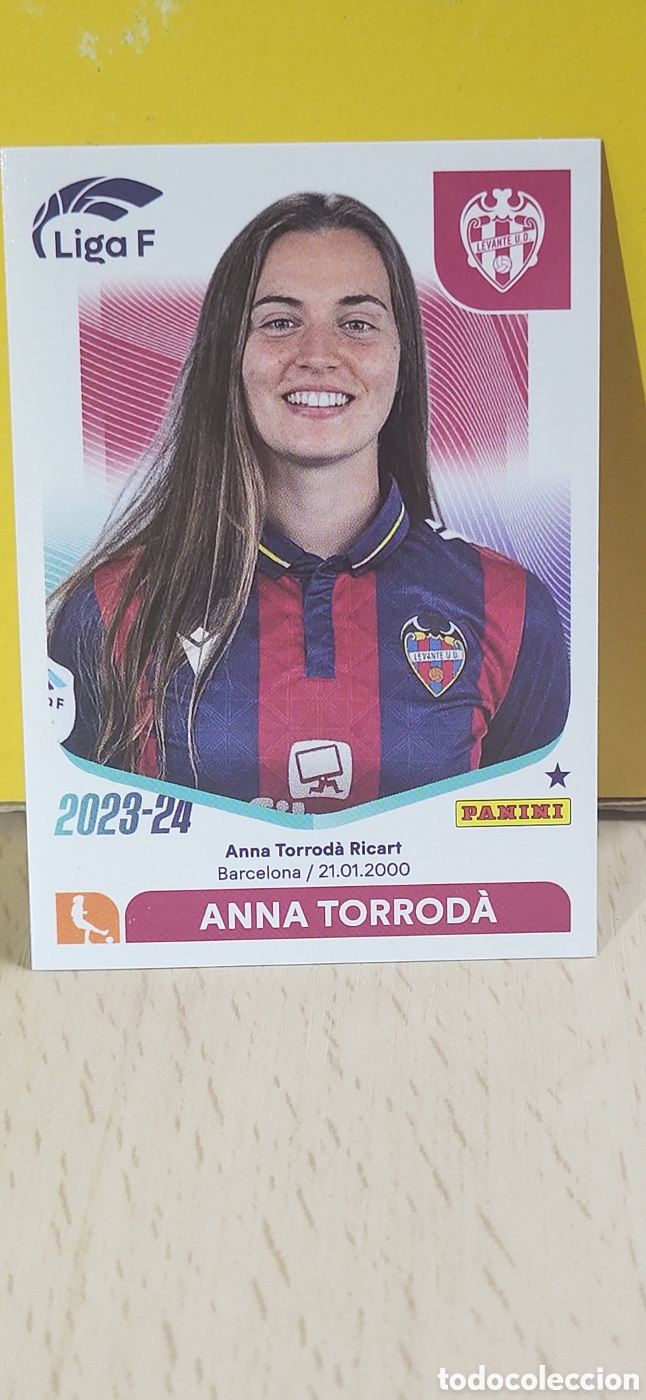 Fu&szlig;ball-Sticker: ANNA TORRODA LEVANTE N&ordm; 173 LIGA F 2023 2024 23 24 PANINI