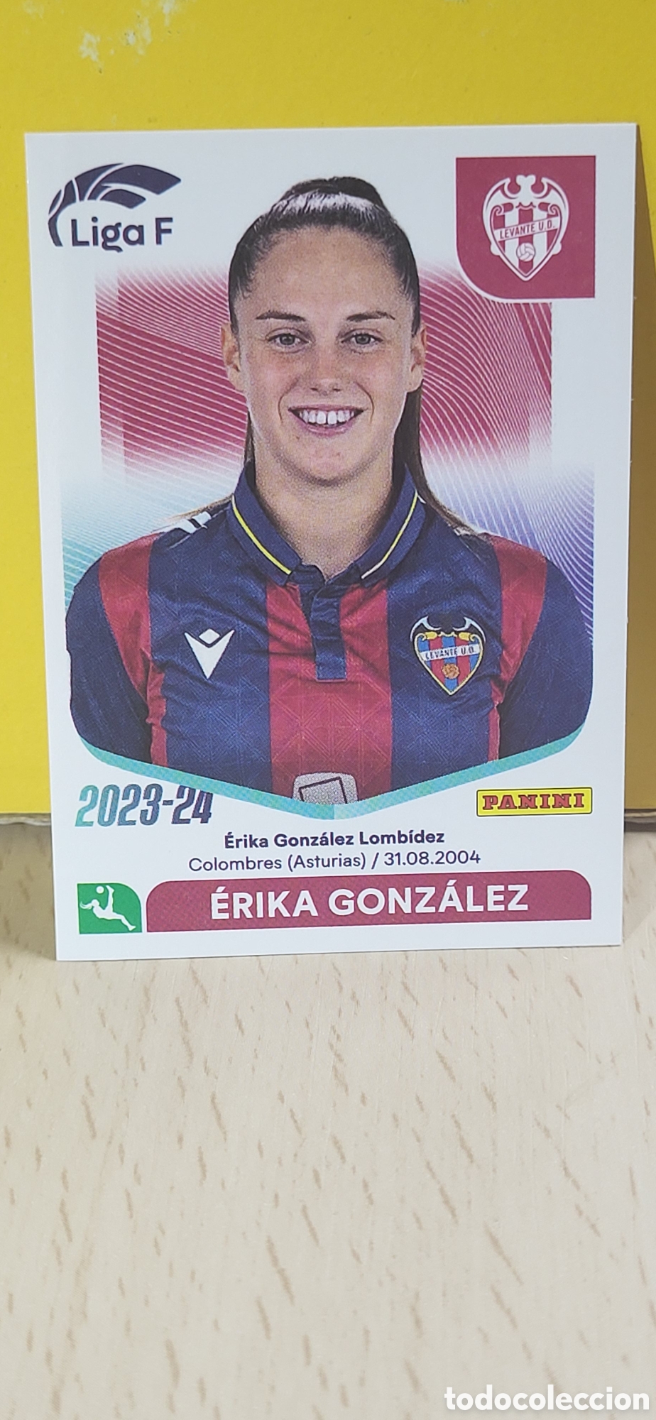 Fu&szlig;ball-Sticker: ERIKA GONZALEZ LEVANTE N&ordm; 179 LIGA F 2023 2024 23 24 PANINI