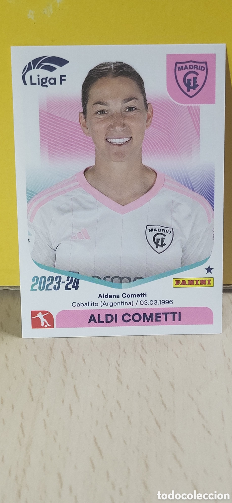 Fu&szlig;ball-Sticker: ALDI COMETTI MADRID CFF N&ordm; 187 LIGA F 2023 2024 23 24 PANINI
