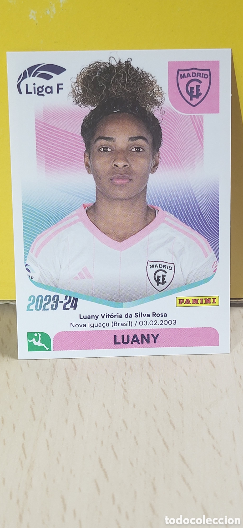 Fu&szlig;ball-Sticker: LUANY MADRID CFF N&ordm; 201 LIGA F 2023 2024 23 24 PANINI