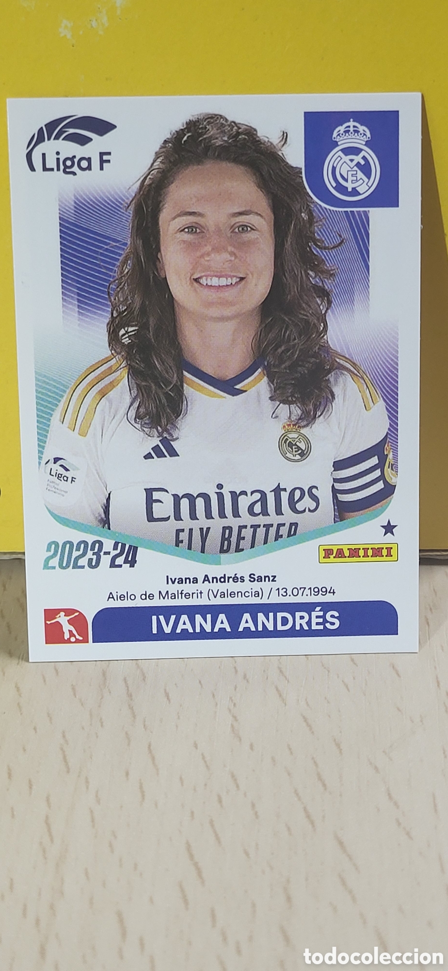 Figurine di Calcio: IVANA ANDRES REAL MADRID CF N&ordm; 210 LIGA F 2023 2024 23 24 PANINI