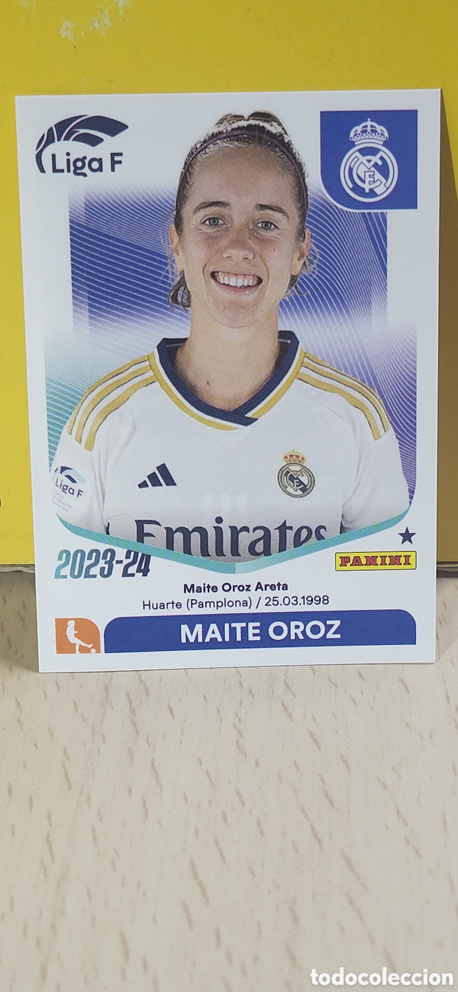 Figurine di Calcio: MAITE OROZ REAL MADRID CF N&ordm; 215 LIGA F 2023 2024 23 24 PANINI