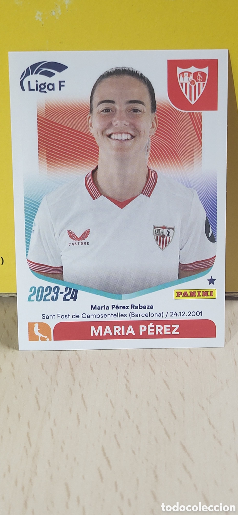 Fu&szlig;ball-Sticker: MARIA PEREZ SEVILLA N&ordm; 253 LIGA F 2023 2024 23 24 PANINI