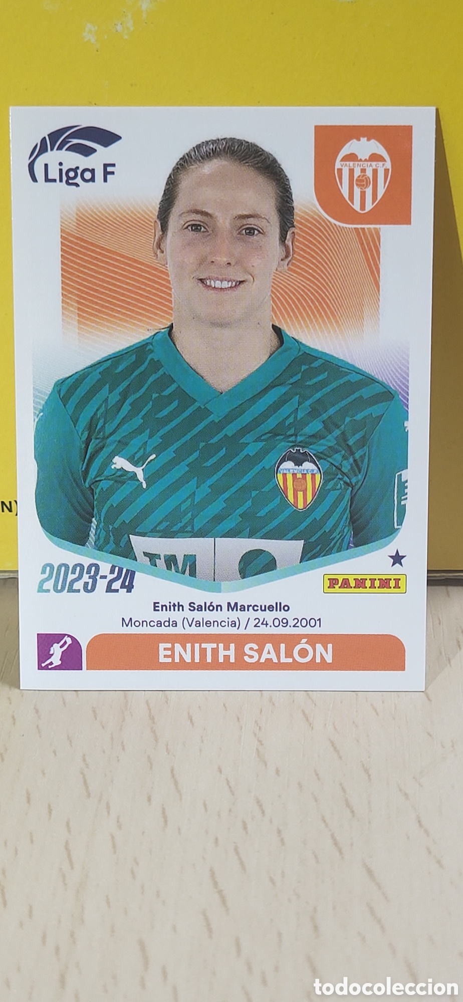 Fu&szlig;ball-Sticker: ENITH SALON VALENCIA CF N&ordm; 284 LIGA F 2023 2024 23 24 PANINI
