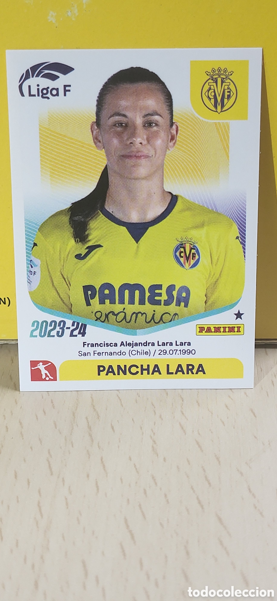 Fu&szlig;ball-Sticker: PANCHA LARA VILLARREAL N&ordm; 311 LIGA F 2023 2024 23 24 PANINI
