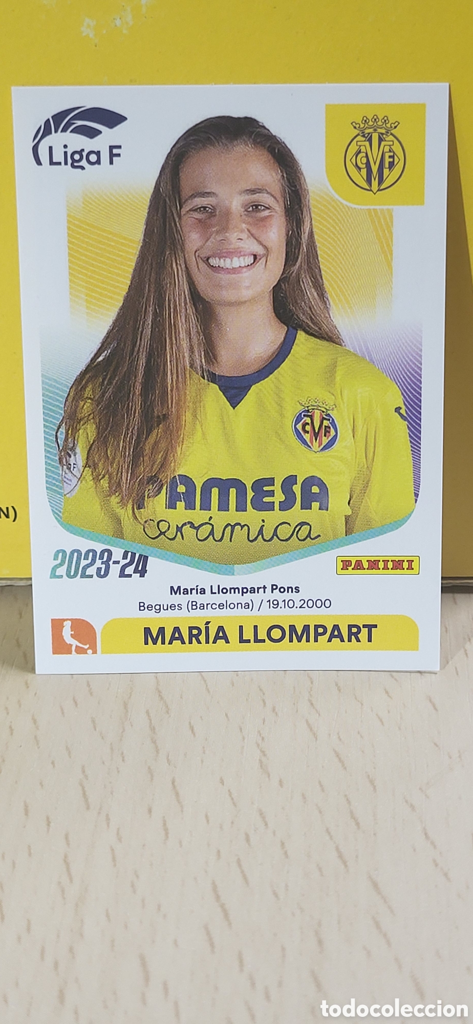 Figurine di Calcio: MARIA LLOMPART VILLARREAL N&ordm; 316 LIGA F 2023 2024 23 24 PANINI