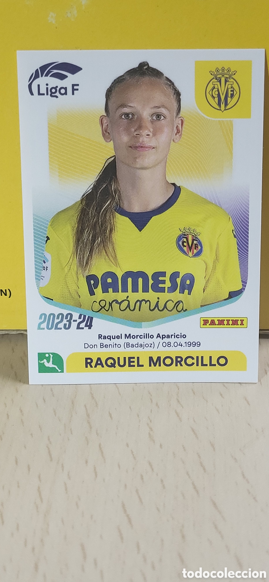 Figurine di Calcio: RAQUEL MORCILLO VILLARREAL N&ordm; 319 LIGA F 2023 2024 23 24 PANINI