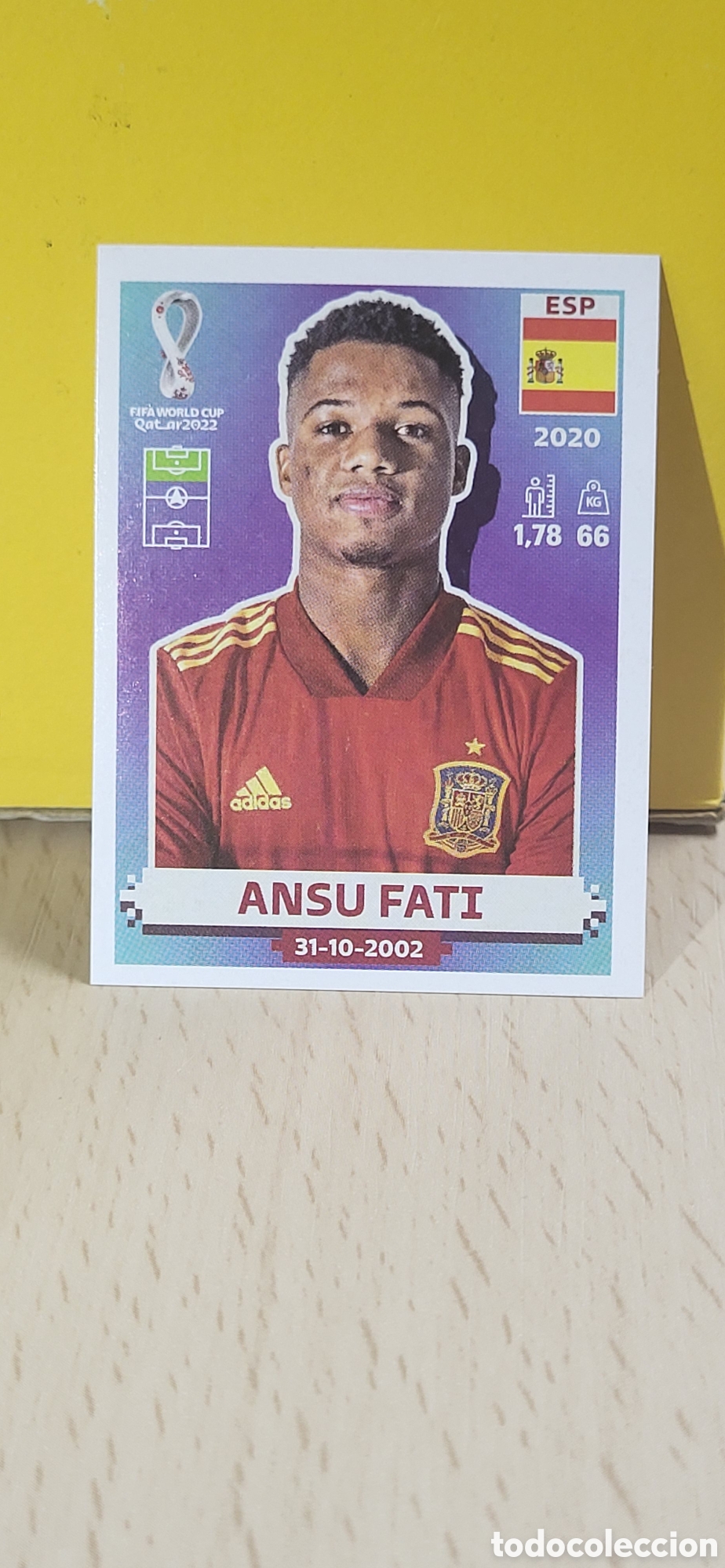 Football Stickers: ANSU FATI ESPA&Ntilde;A ESP 17 FIFA WORLD CUP MUNDIAL QATAR 2022 22