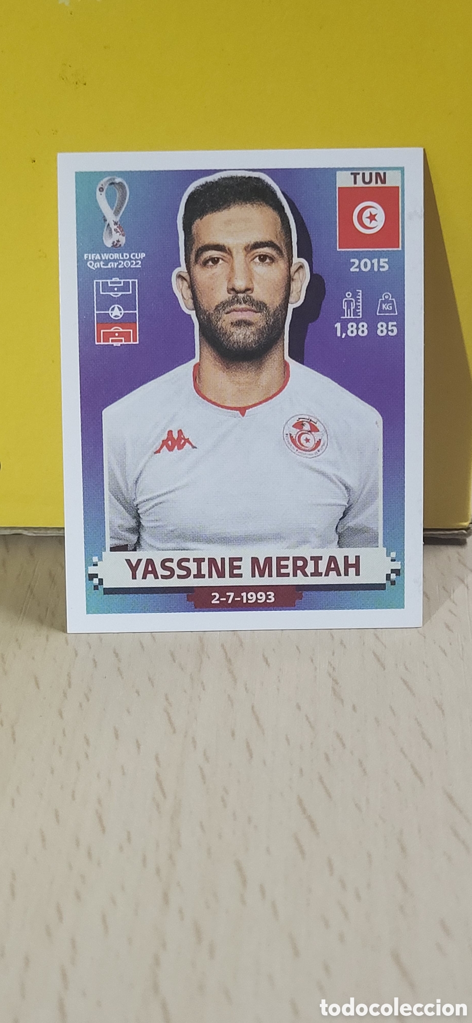 Football Stickers: YASSINE MERIAH TUNEZ TUN 10 FIFA WORLD CUP MUNDIAL QATAR 2022 22