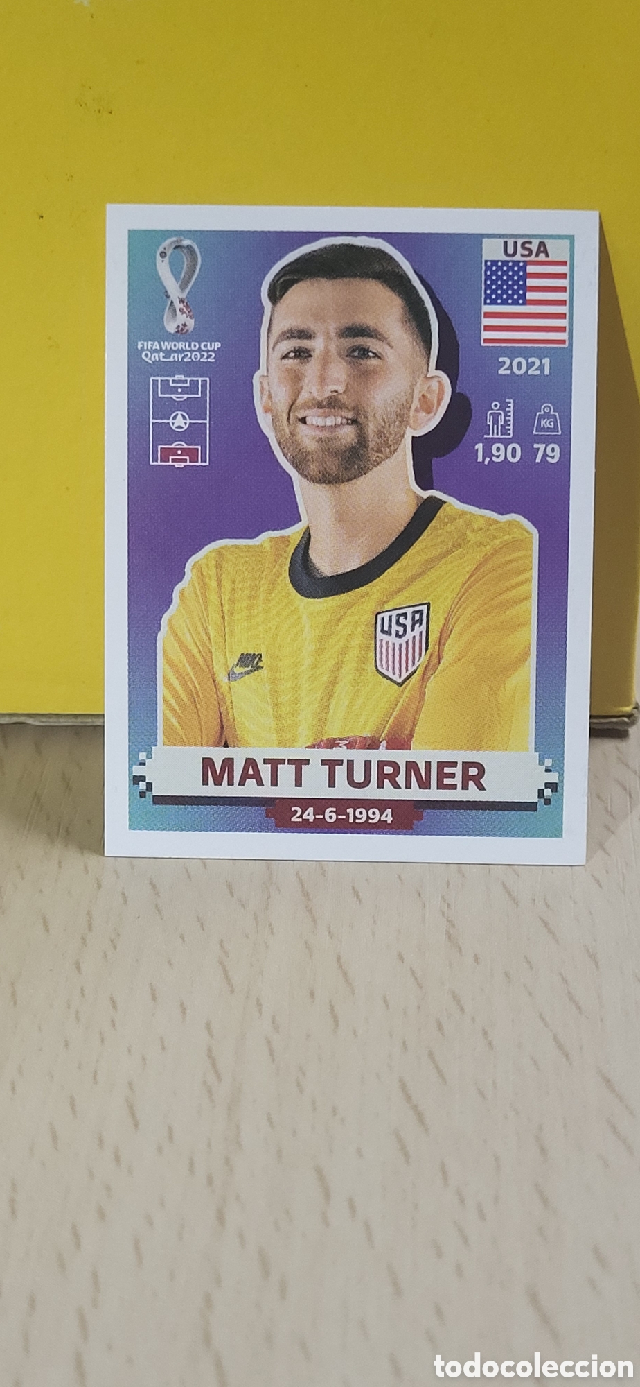 Football Stickers: MATT TURNER ESTADOS UNIDOS USA 3 FIFA WORLD CUP MUNDIAL QATAR 2022 22