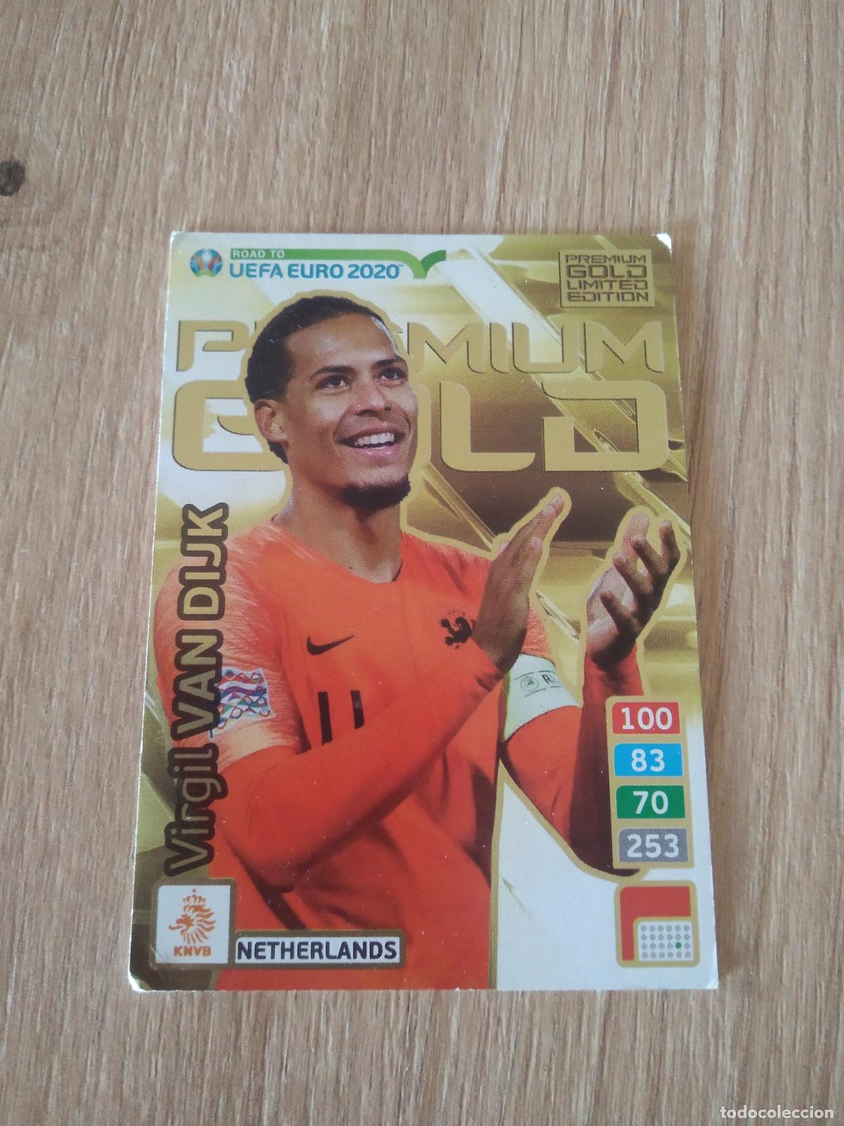 Cromos de f&uacute;tbol: VAN DIJK HOLANDA EDICION LIMITADA CROMO FUTBOL PANINI ADRENALYN ROAD TO EURO 2020 CAMINO EUROCOPA