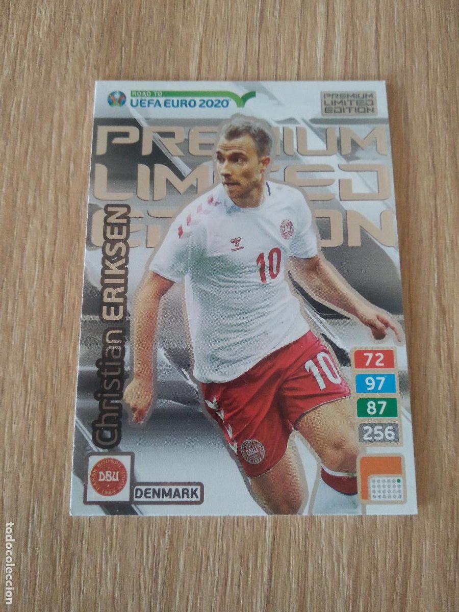 Cromos de f&uacute;tbol: ERIKSEN DINAMARCA EDICION LIMITADA CROMO FUTBOL PANINI ADRENALYN ROAD TO EURO 2020 CAMINO EUROCOPA