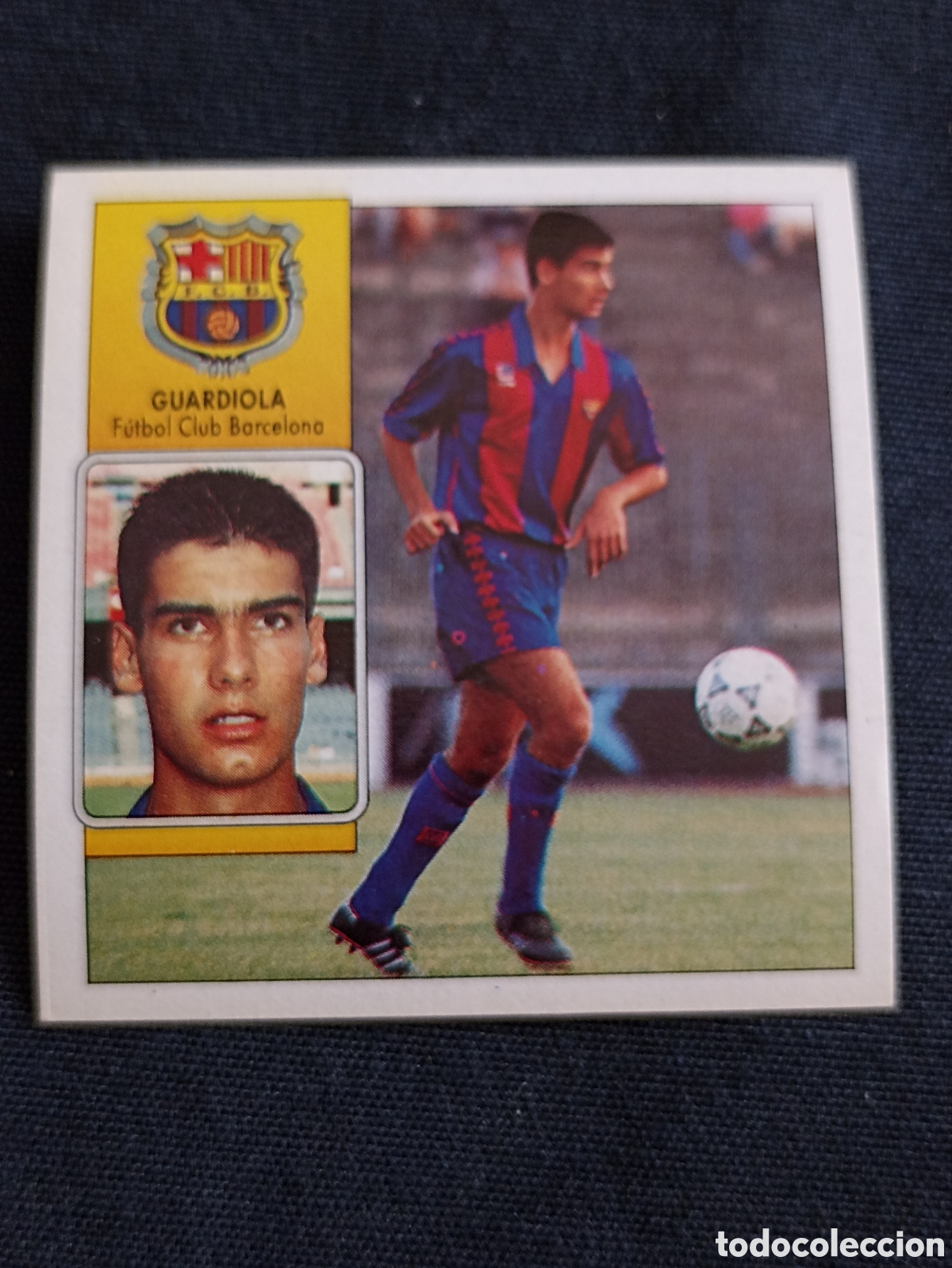 Cromos de f&uacute;tbol: Guardiola ( Futbol club Barcelona ). Liga este 92-93. Nunca pegado