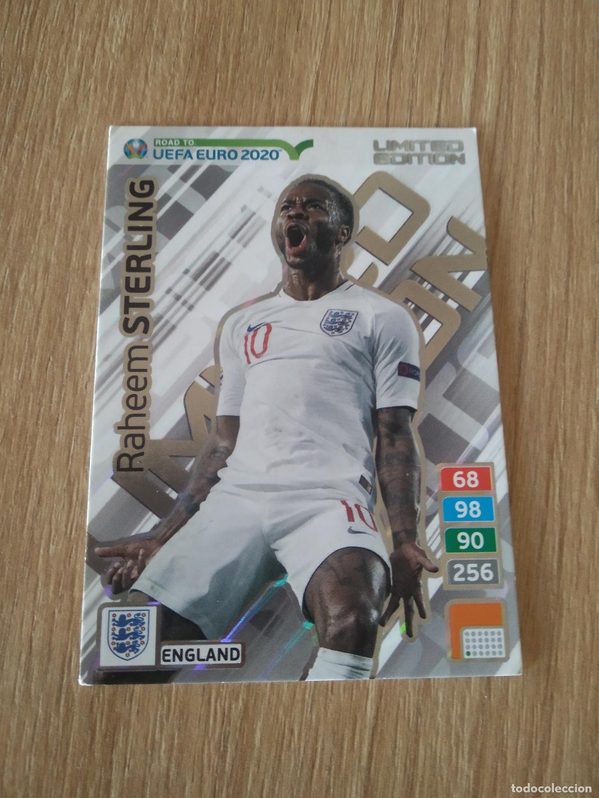 Figurine di Calcio: STERLING INGLATERRA EDICION LIMITADA CROMO FUTBOL PANINI ADRENALYN ROAD TO EURO 2020 CAMINO EUROCOPA