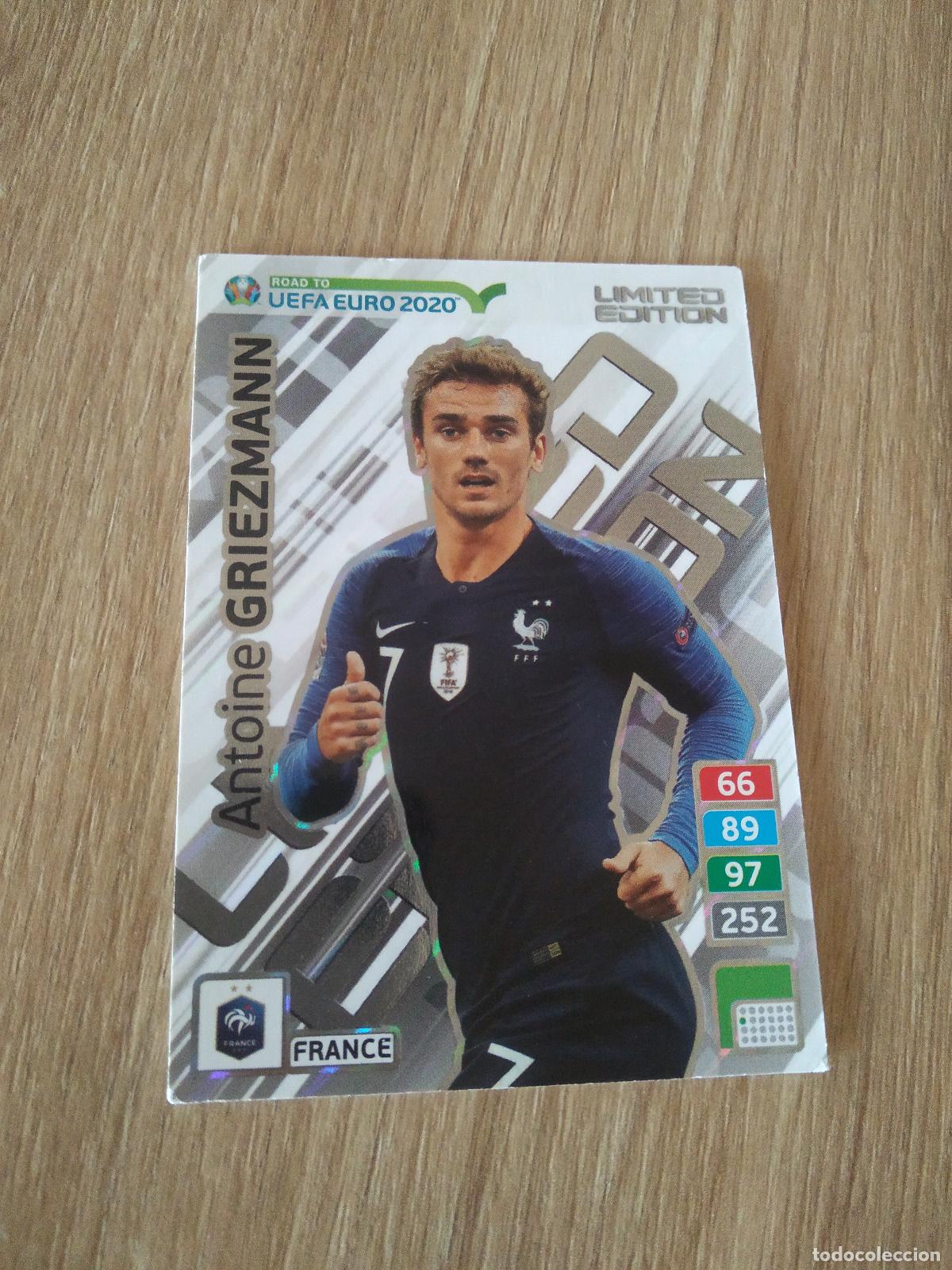 Figurine di Calcio: GRIEZMANN FRANCIA EDICION LIMITADA CROMO FUTBOL PANINI ADRENALYN ROAD TO EURO 2020 CAMINO EUROCOPA