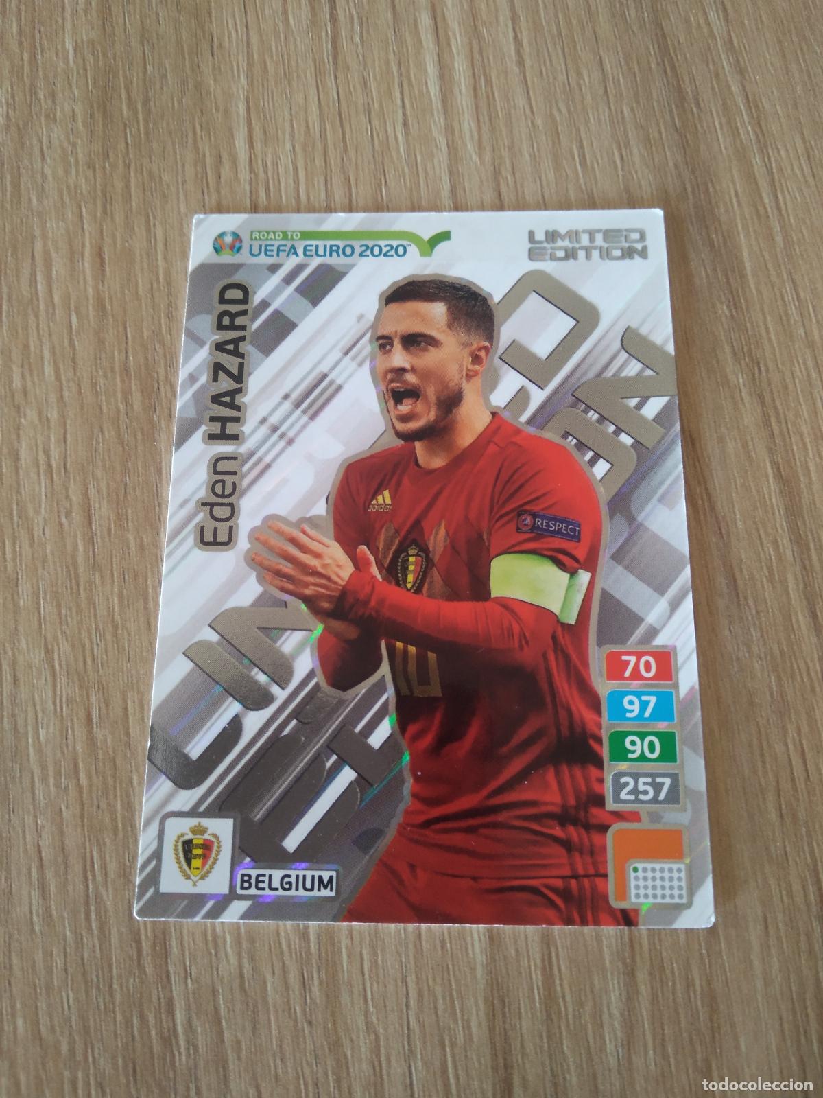 Figurine di Calcio: HAZARD BELGICA EDICION LIMITADA CROMO FUTBOL PANINI ADRENALYN ROAD TO EURO 2020 CAMINO EUROCOPA