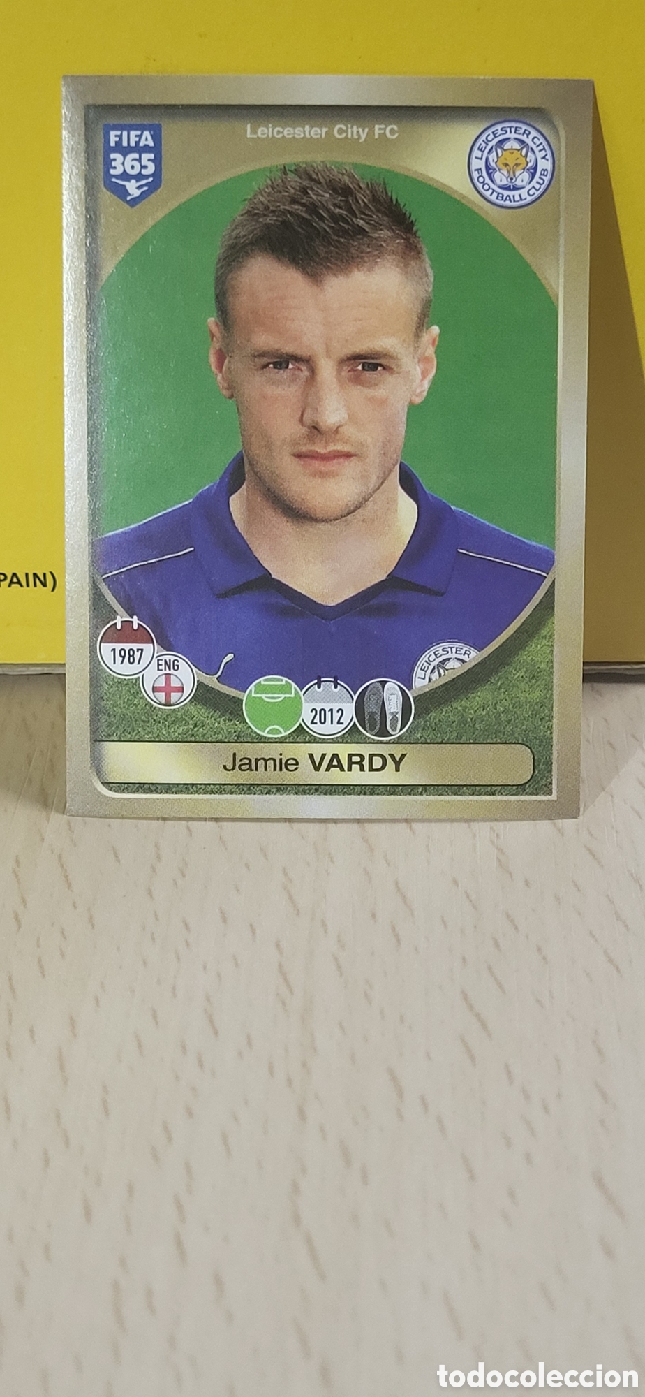 Figurine di Calcio: JAMIE VARDY LEICESTER CITY N&ordm; 99 ALBUM FIFA 365 2016 2017 16 17 PANINI