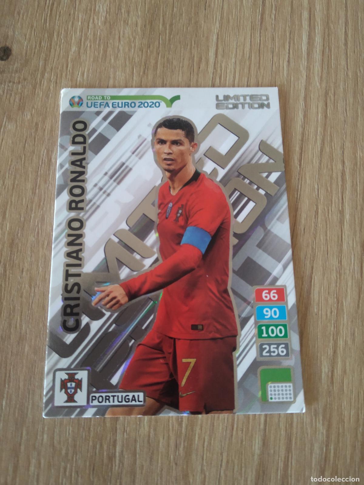 Figurine di Calcio: CRISTIANO RONALDO EDICION LIMITADA CROMO FUTBOL PANINI ADRENALYN ROAD TO EURO 2020 CAMINO EUROCOPA