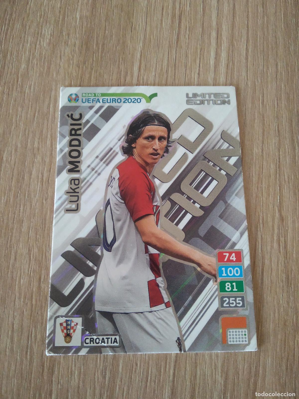 Cromos de F&uacute;tbol: MODRIC CROACIA EDICION LIMITADA CROMO FUTBOL PANINI ADRENALYN ROAD TO EURO 2020 CAMINO EUROCOPA