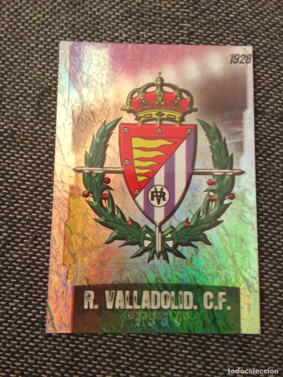 Cromos de F&uacute;tbol: 379 escudo Valladolid jaspeado puntas cuadradas las fichas de la liga 2009
