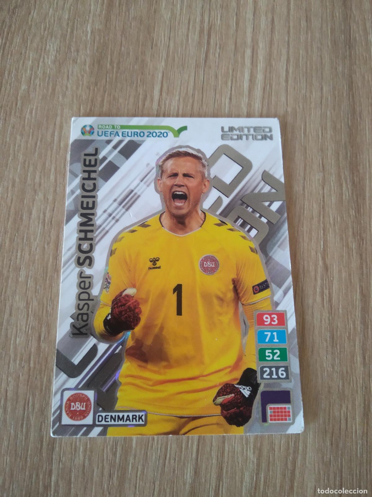 Cromos de F&uacute;tbol: SCHMEICHEL EDICION LIMITADA CROMO FUTBOL PANINI ADRENALYN ROAD TO EURO 2020 CAMINO EUROCOPA
