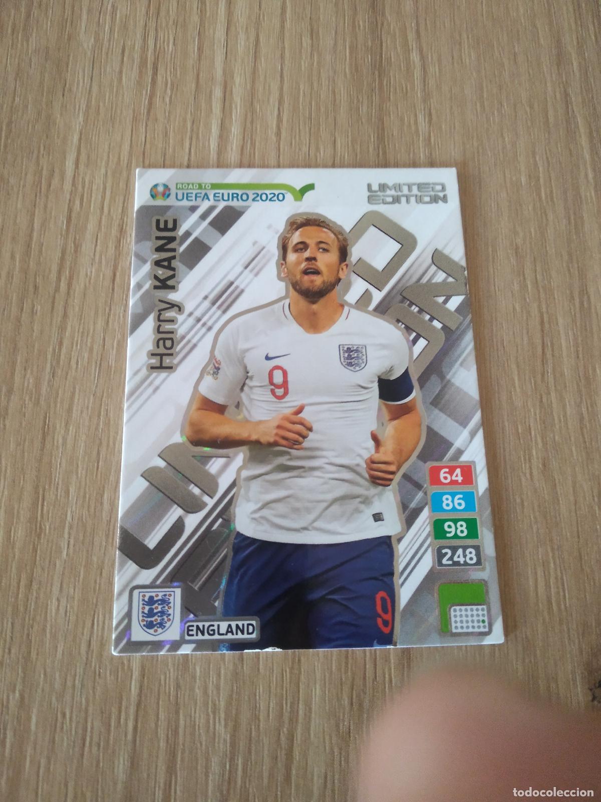 Cromos de F&uacute;tbol: KANE INGLATERRA EDICION LIMITADA CROMO FUTBOL PANINI ADRENALYN ROAD TO EURO 2020 CAMINO EUROCOPA