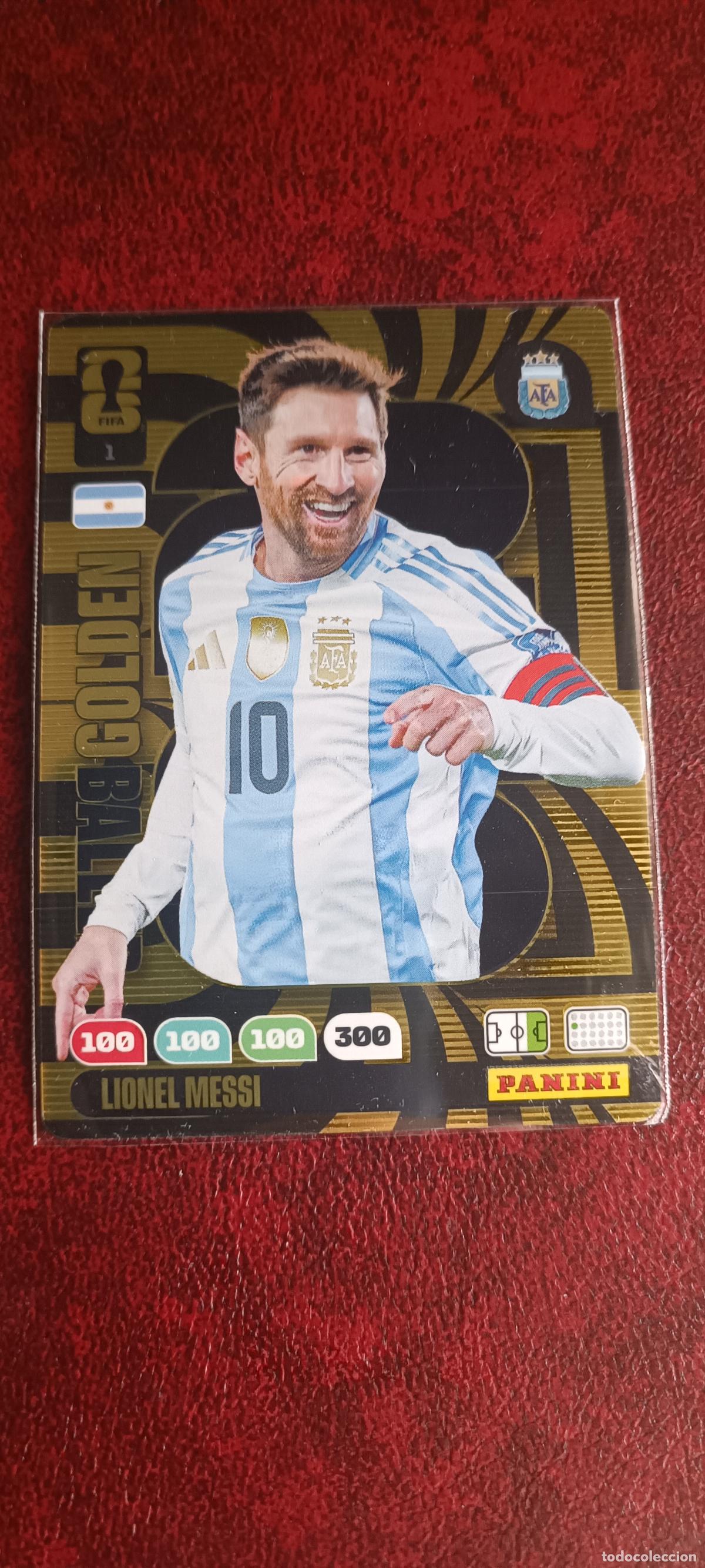 Cromos de F&uacute;tbol: CROMO 1 GOLDEN BALLER MESSI ARGENTINA FIFA WORLD CUP 26 MUNDIAL 2026