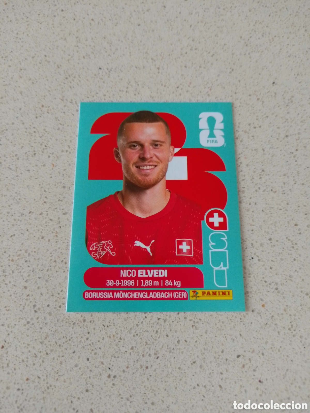 Cromos de F&uacute;tbol: CROMO NUMERO 6 ELVEDI SUIZA. MUNDIAL 2026. PANINI.