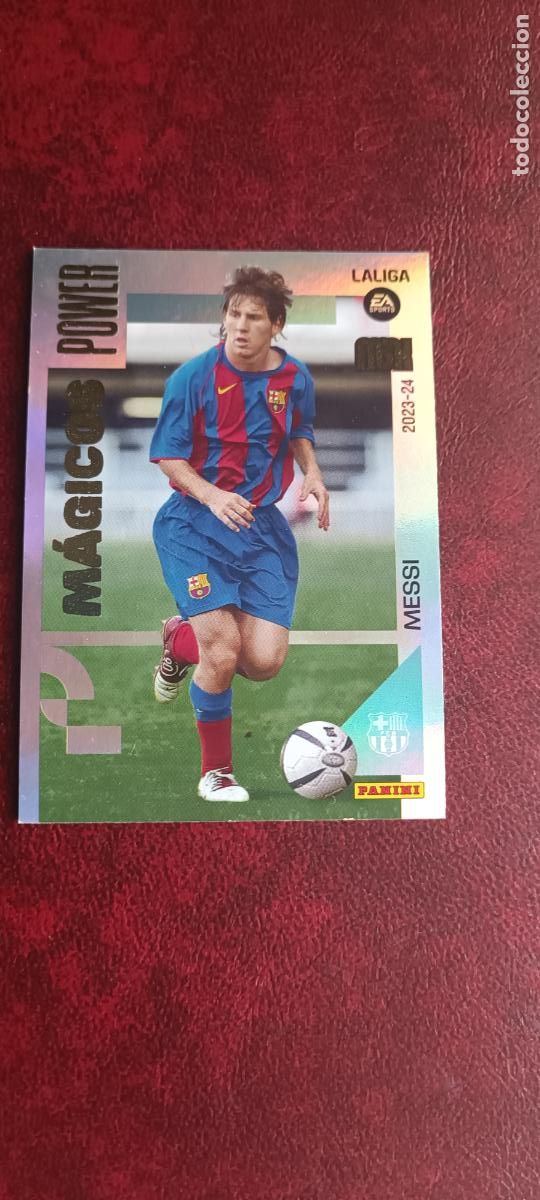 Cromos de F&uacute;tbol: Messi M&aacute;gicos Power P439 Barcelona Megacracks 2023/24