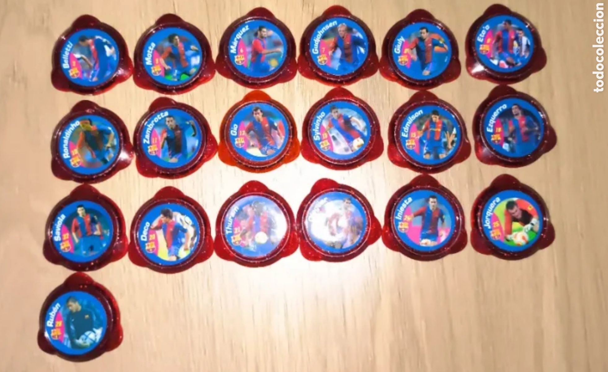 Cromos de Futebol: Tazos cracks del Bar&ccedil;a