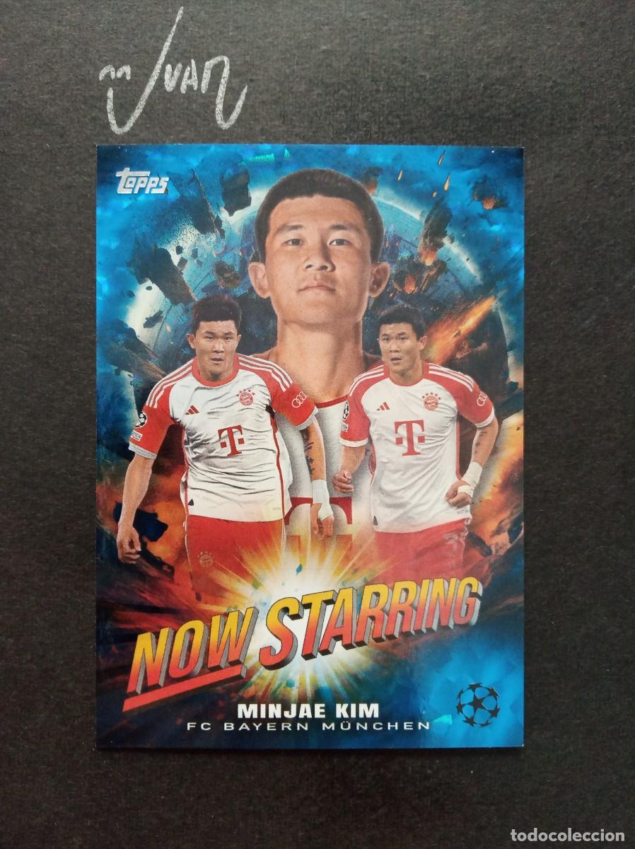 Fu&szlig;ball-Sticker: NUMERADA #/99 NOW STARRING ICY MINJAE KIM BAYER MUNICH KOREA ⚽ TOPPS &reg; UCL FLAGSHIP 2023 2024 23 24