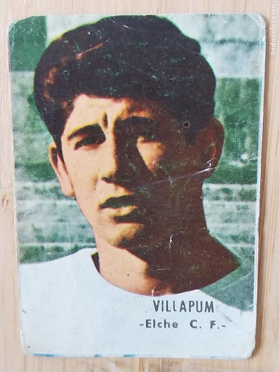 Cromos de f&uacute;tbol: VILLAPUM ELCHE LIGA 1966 66 67 ED FHER CROMO SIN PEGAR NUNCA ORIGINAL