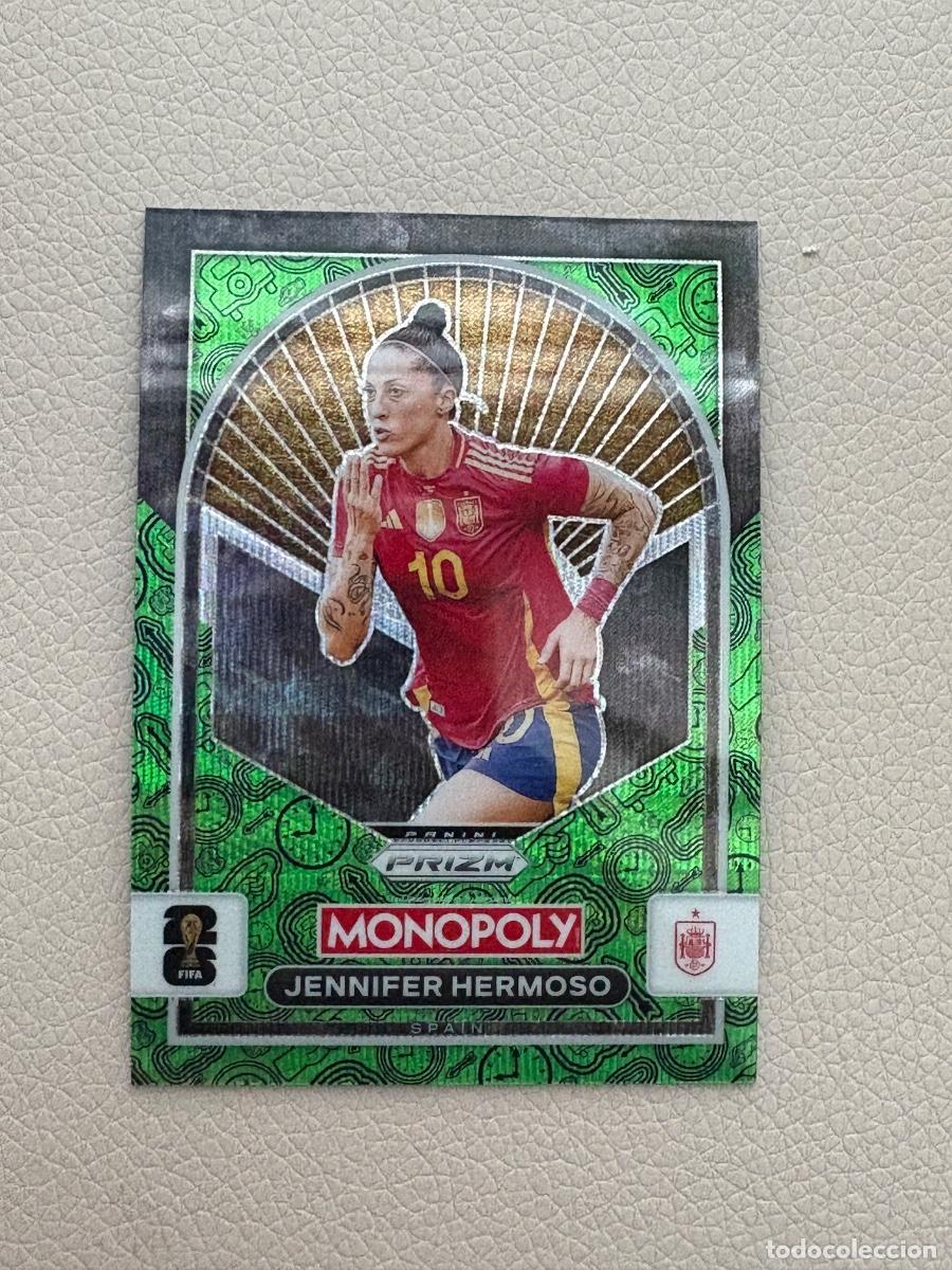 Football Stickers: 21. CROMO JENNIFER HERMOSO PARALELA N 98 PRIZM MONOPOLY WORLD CUP 2026