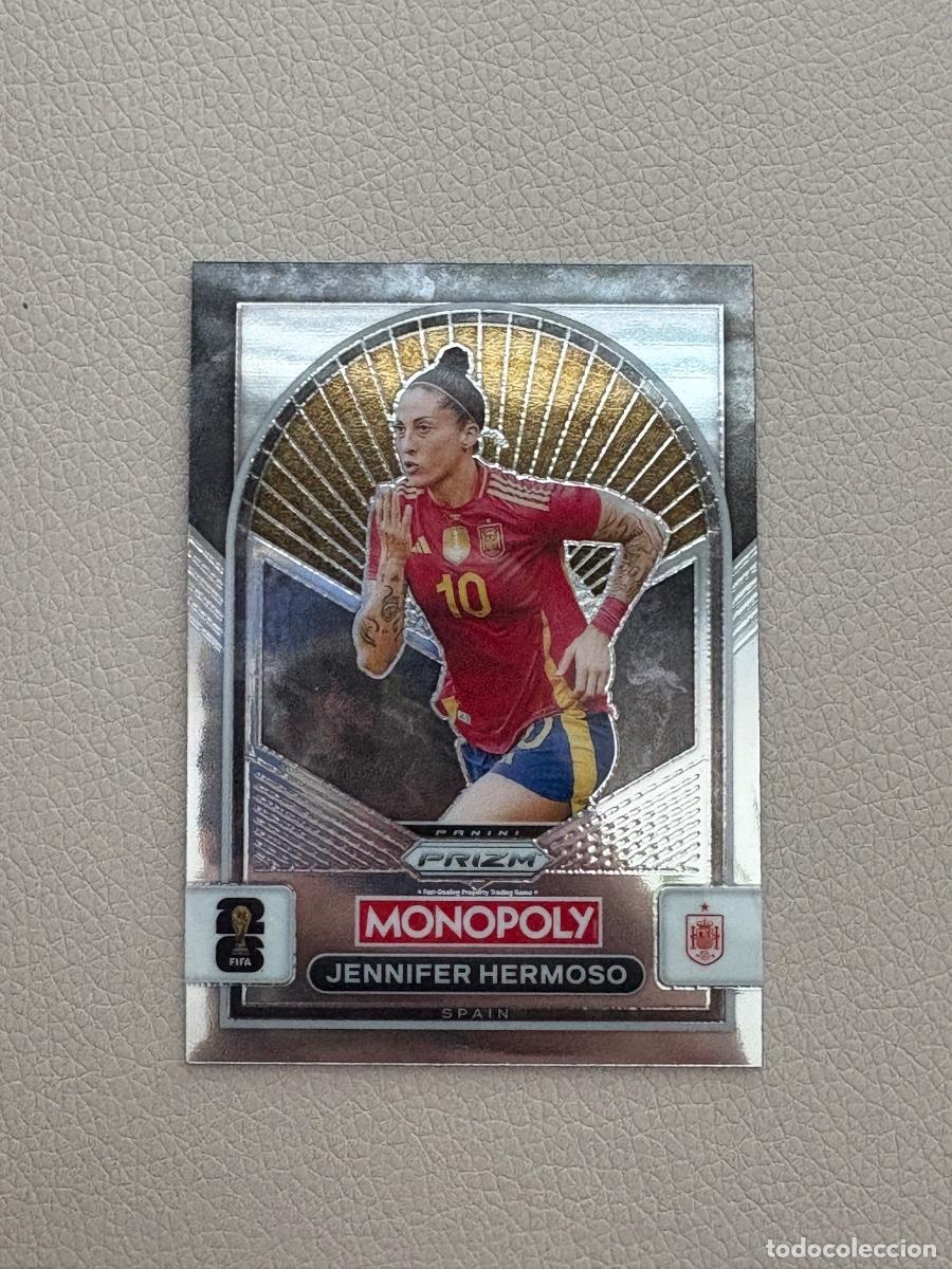 Football Stickers: 21. CROMO JENNIFER HERMOSO N 98 PRIZM MONOPOLY WORLD CUP 2026