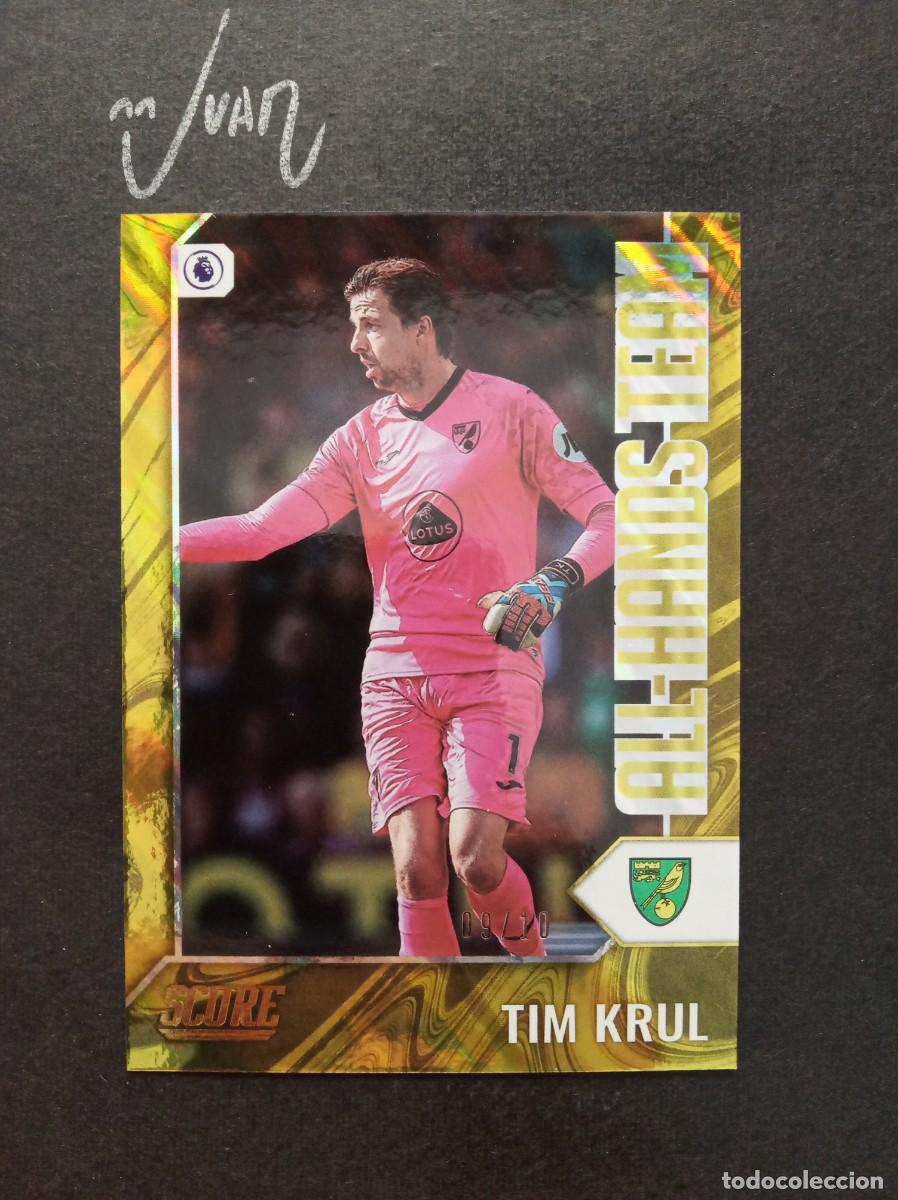 Cromos de f&uacute;tbol: NUMERADA #/10 TIM KRUL NORWICH CITY NETHERLANDS MUNDIAL 2026 ⚽ PANINI&reg; SCORE PREMIER 2021 2022 21 22