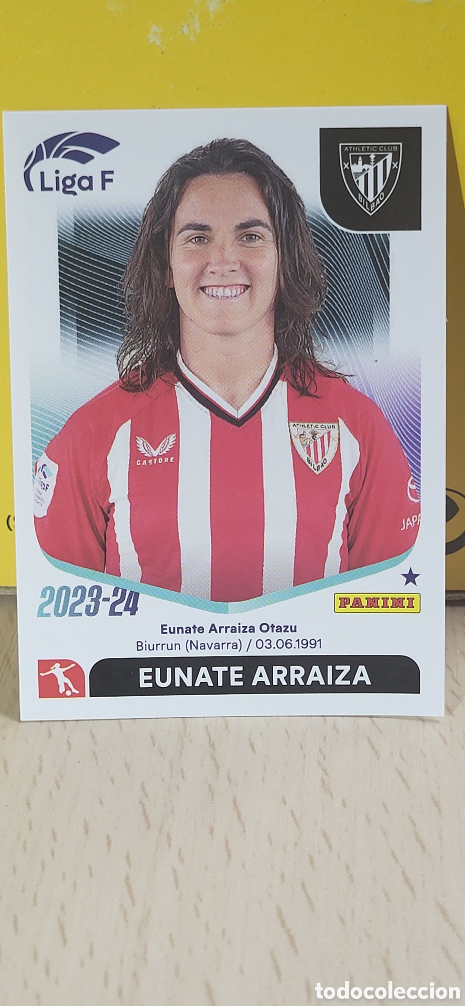 Cromos de f&uacute;tbol: EUNATE ARRAIZA ATHLETIC CLUB BILBAO N&ordm; 10 LIGA F 2023 2024 23 24 PANINI