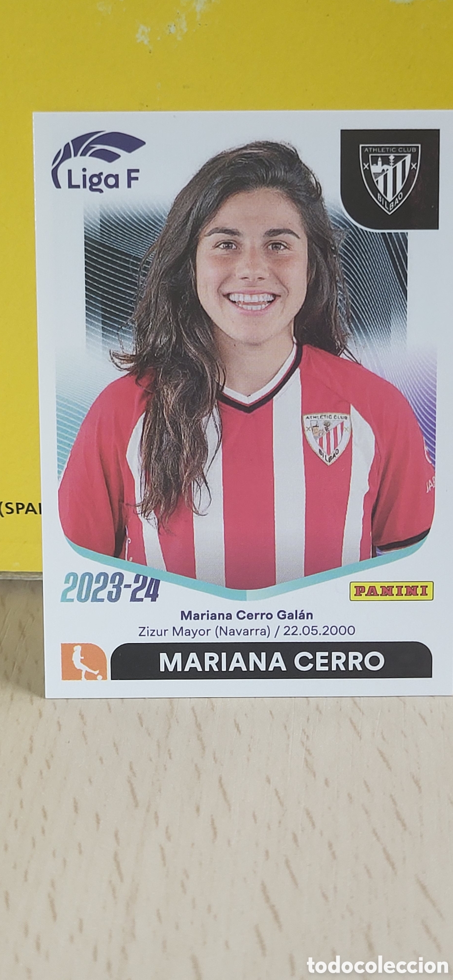 Cromos de f&uacute;tbol: MARIANA CERRO ATHLETIC CLUB BILBAO N&ordm; 12 LIGA F 2023 2024 23 24 PANINI