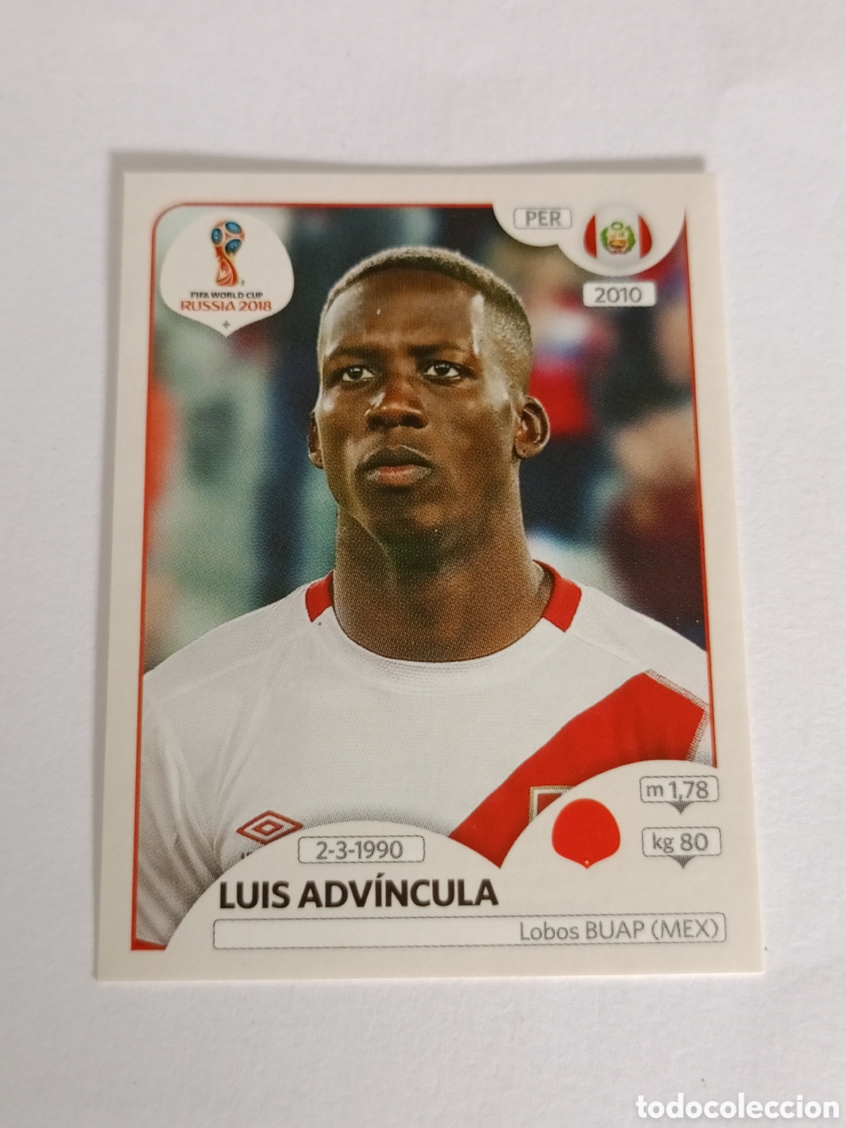 Cromos de Futebol: CROMO FUTBOL LUIS ADVINCULA PERU SIN PEGAR N&ordm; 239 MUNDIAL RUSIA 2018 PANINI